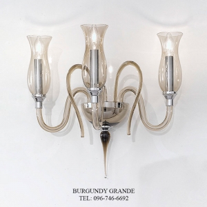 1022/A3, Luxury Blown Glass Wall lamp from Italy