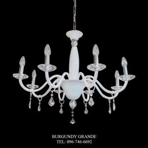 660/8, Luxury Classic Blown Grass Chandelier from Italy